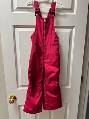 Lands' End Kids Fuchsia Pink Snow Overalls